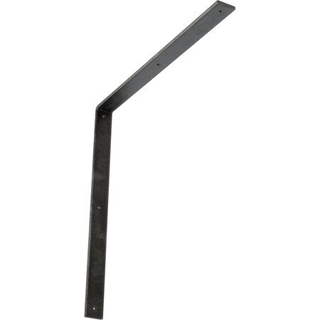Ekena Millwork Hamilton Steel Bracket, Antiqued Silver 2"W x 24"D x 24"H BKTM02X24X24HAASV